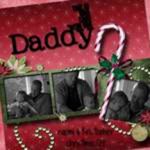 A scrapbook dedicated to daddy.