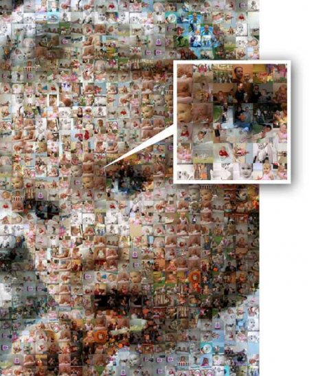 This is an image of a mosaic. This is done for a scrapbook page