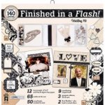 this is an image of a scrap booking page kit called finished in a flash