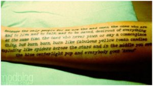 Alice In Wonderland Quote Tattoo