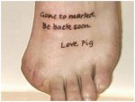 This Little Piggy Tattoo