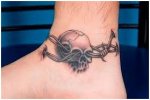 Skull Ankle Tattoo