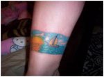 Ocean Anklet Bracelet Tattoo