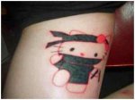 Ninja Hello Kitty Tattoo