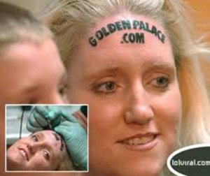 Forehead Endorsement Tattoo of Golden Palace
