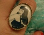 This is an image of a betty page ring from the 1950s.