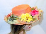Peach Colored Vintage Hat from the 60's by Mr. Joseph