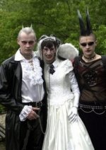 This is an image of a Gothic wedding