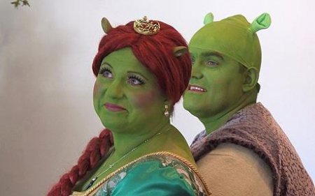 This is an image of a shreck wedding