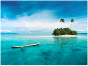 Blue waters, Blue Skies, Fiji Island
