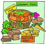 This is an image of organic foods free of chemicals