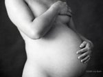 This is an image of a pregnant lady with no stretch marks