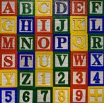 This is an image of a bunch of letter blocks