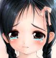 This is an image of a little girl crying
