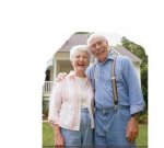A happy senior couple in one of the best national nursing homes for seniors.