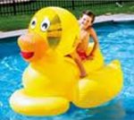 Large Inflatable Yellow Rubber Ducky Pool Toy