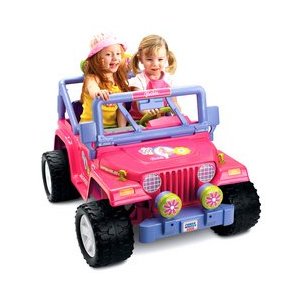 This is an image of a barbie jammin jeep